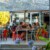 Dîner en terrasse dans un restaurant de camping en été