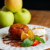 Tarte Tatin avec glace vanille, présentation raffinée
